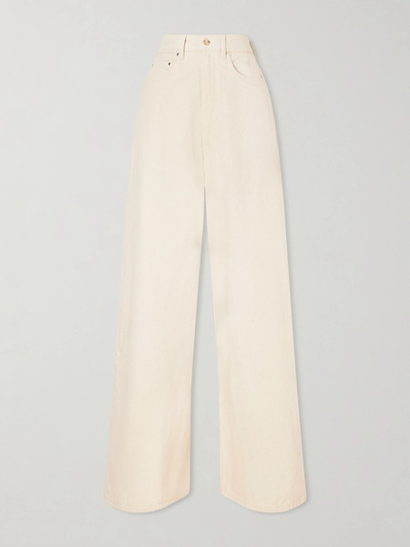  Ossou Ossou - High-rise Wide-leg Jeans - Off-white 