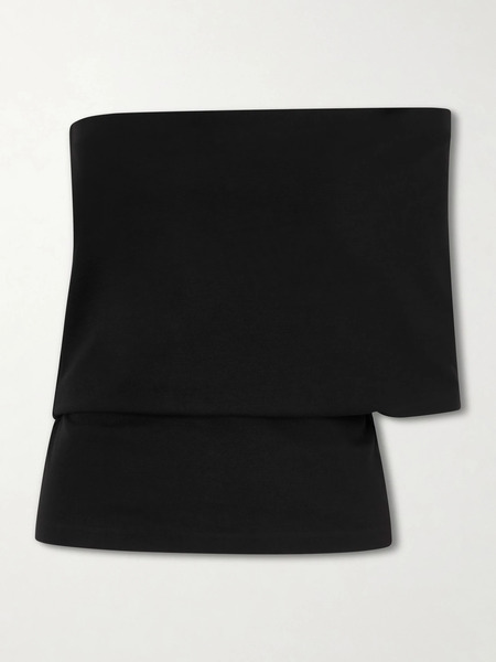  Ossou Ossou - Lynx One-shoulder Stretch-jersey Top - Black 
