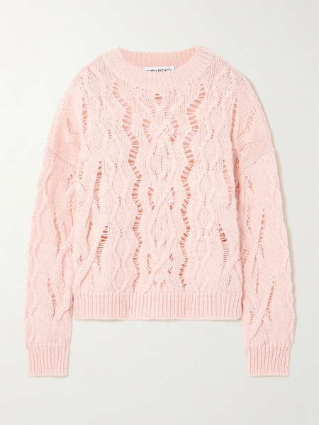  Our Legacy Our Legacy - Cable Sonar Open-knit Wool Sweater - Pink 
