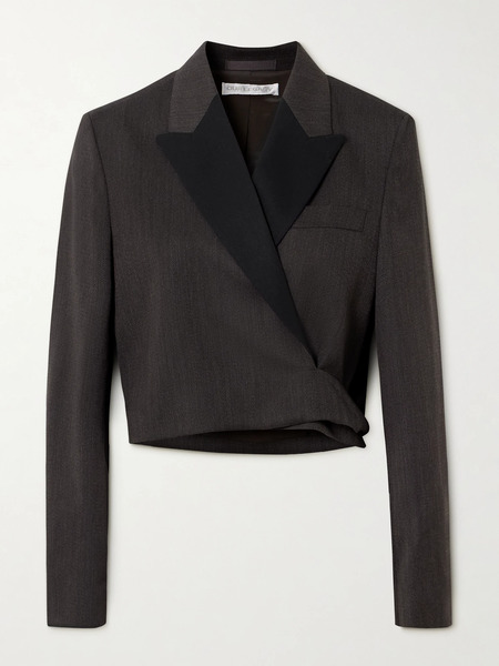  Our Legacy Our Legacy - Cropped Wool Wrap Blazer - Brown 
