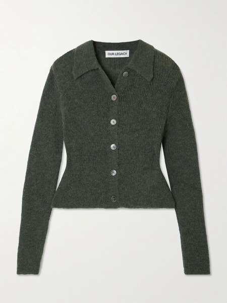  Our Legacy Our Legacy - Mazzy Brushed Alpaca-blend Cardigan - Green 