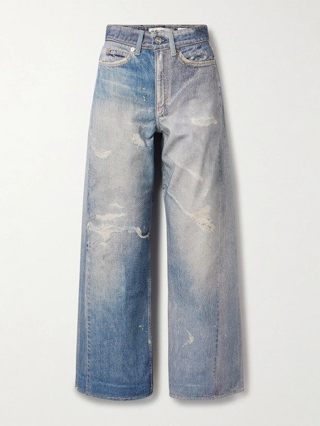  Our Legacy Our Legacy - Two-tone Printed Boyfriend Jeans - Blue 