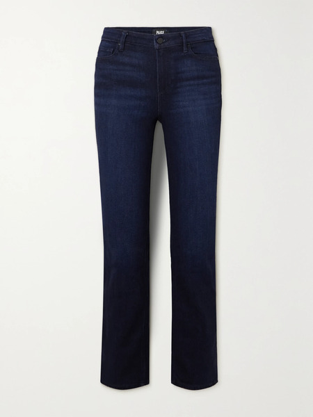  Paige Paige - Cindy Cropped High-rise Flared Jeans - Indigo 