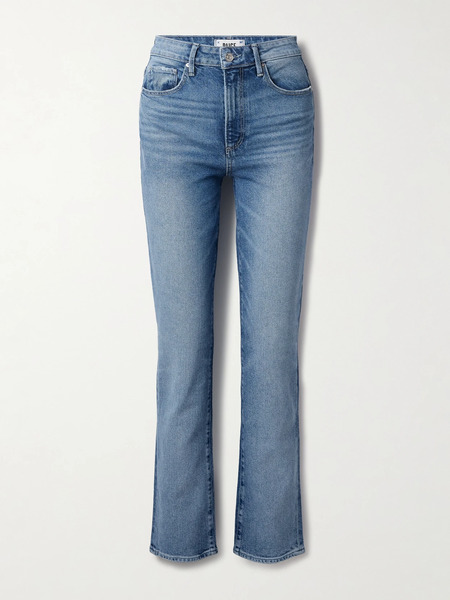  Paige Paige - Stella High-rise Straight-leg Jeans - Light Denim 