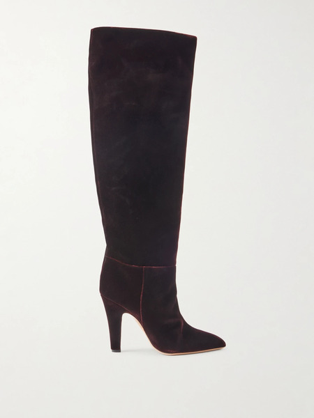  Paris Texas Paris Texas - Elsa Velvet Knee Boots - Merlot 