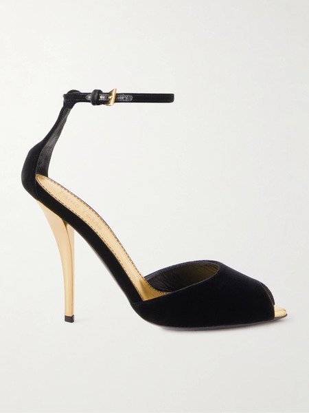  Paris Texas Paris Texas - Jessica Velvet Sandals - Black 