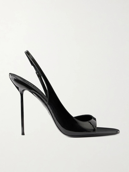  Paris Texas Paris Texas - Lidia 95 Leather Slingback Sandals - Black 