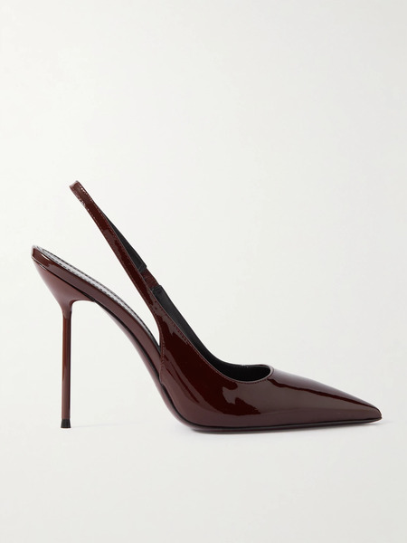  Paris Texas Paris Texas - Lidia 105 Patent-leather Slingback Pumps - Burgundy 