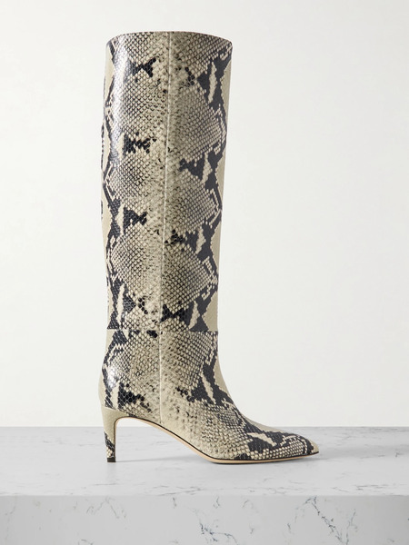  Paris Texas Paris Texas - Stiletto Snake-effect Leather Knee Boots - Snake Print 
