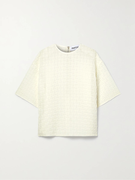  Partow Partow - Seraphine Tulle-cloqué Top - White 
