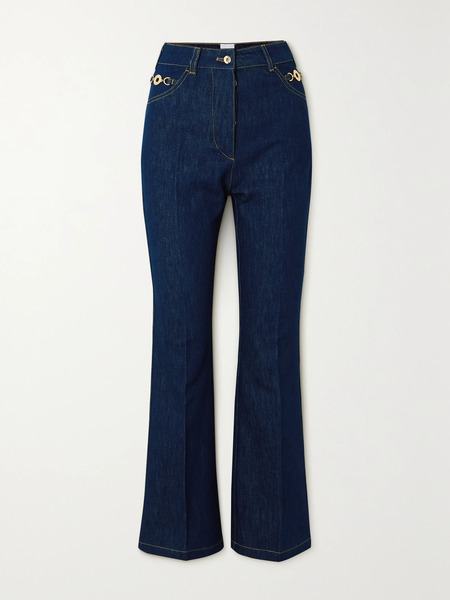  Patou Patou - Cropped High-rise Straight-leg Jeans - Blue 