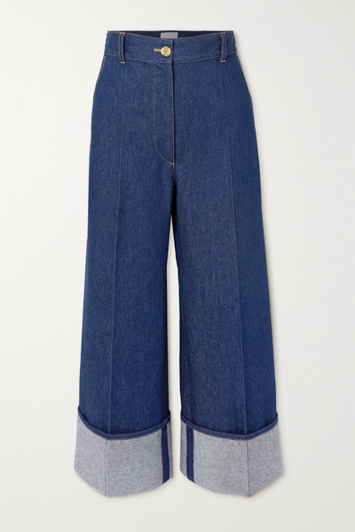  Patou Patou - High-rise Wide-leg Organic Jeans - Blue 