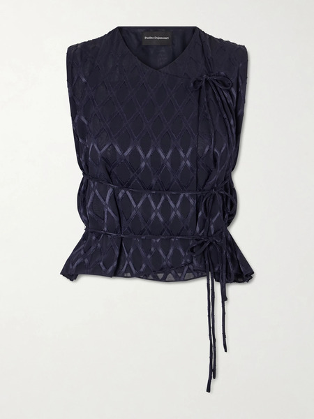  Pauline Dujancourt Pauline Dujancourt - Diamond Chiffon Top - Unknown 