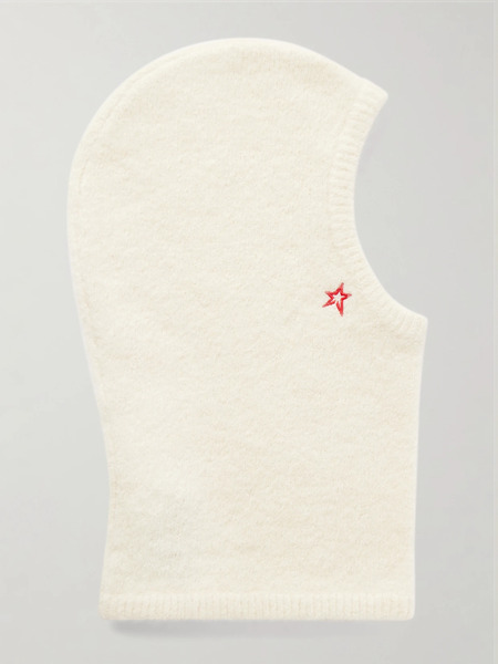  Perfect Moment Perfect Moment - Embroidered Alpaca-blend Balaclava - White 