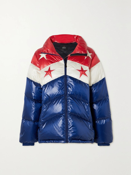  Perfect Moment Perfect Moment - Stellar Quilted Glossed-shell Down Ski Jacket - Navy 