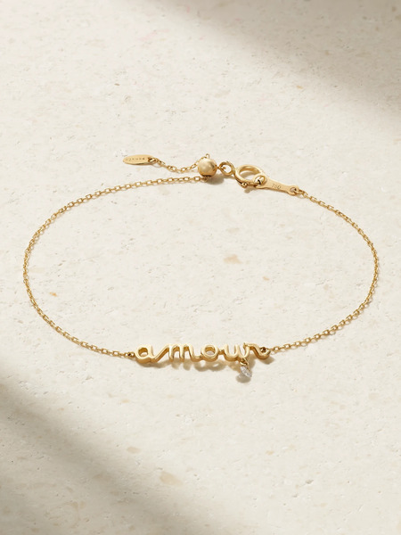  Persée Persée - Amour 18-karat Gold Diamond Bracelet - One Size 