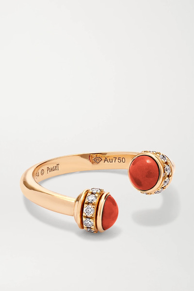  Piaget Piaget - Possession 18-karat Rose Gold, Carnelian And Diamond Ring - 50 