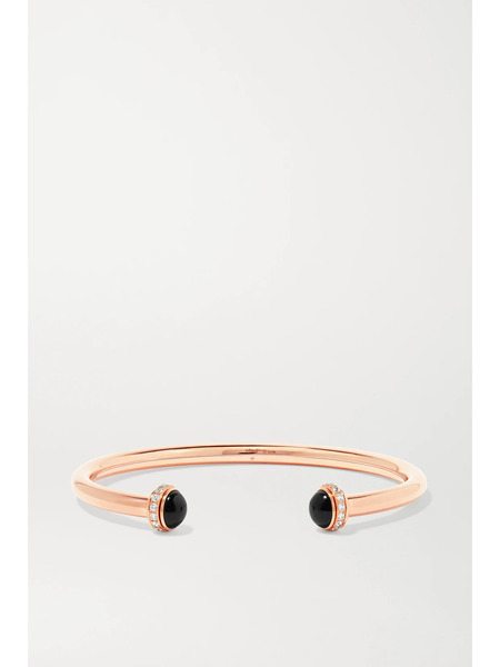  Piaget Piaget - Possession 18-karat Rose Gold, Onyx And Diamond Cuff - Black 