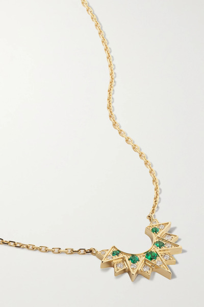  Piaget Piaget - Sunlight Rose Gold, Emerald And Diamond Necklace - One Size 
