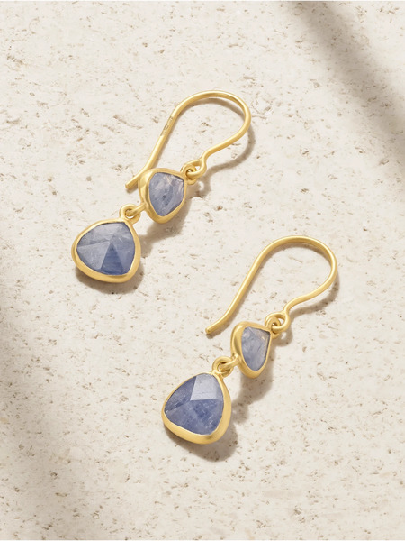  Pippa Small Pippa Small - 18-karat Gold Sapphire Earrings - Blue 