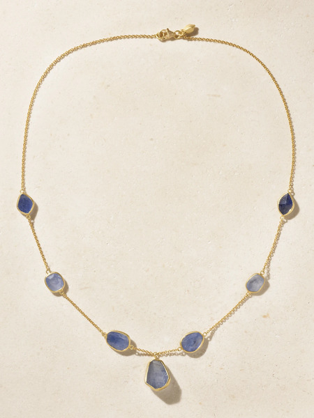  Pippa Small Pippa Small - 18-karat Gold Sapphire Necklace - Blue 