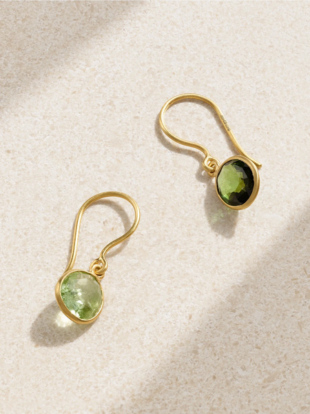  Pippa Small Pippa Small - 18-karat Gold Tourmaline Earrings - Green 