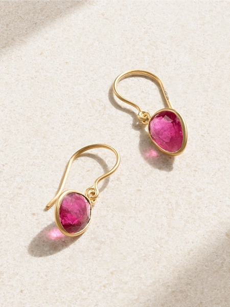  Pippa Small Pippa Small - 18-karat Gold Tourmaline Earrings - Pink 