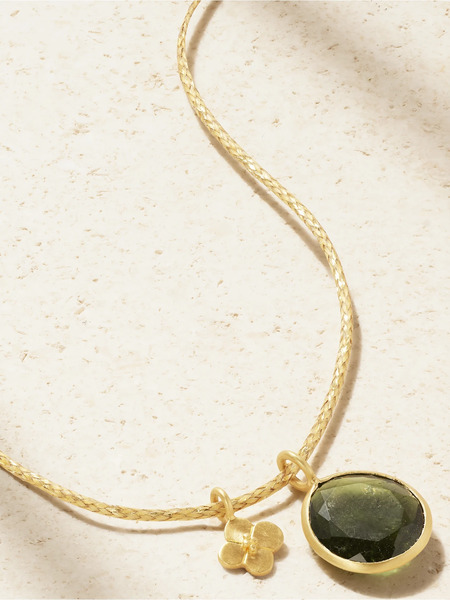 Pippa Small Pippa Small - 18-karat Gold Tourmaline Necklace - Green 