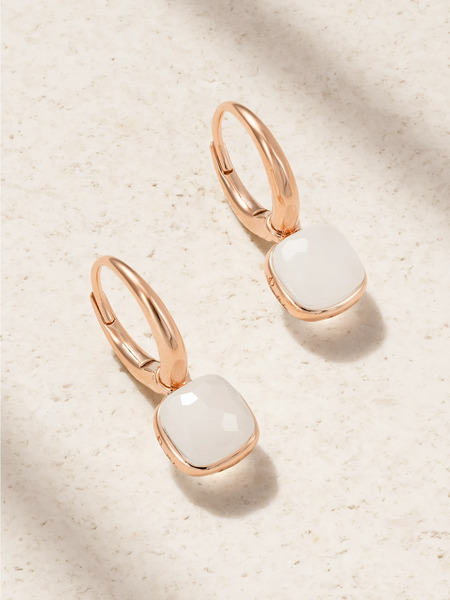  Pomellato Pomellato - Nudo 18-karat Rose Gold Quartz Earrings - One Size 