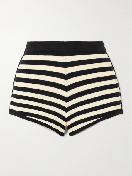  Posse Posse - Darcy Striped Pima Cotton Shorts - Cream 