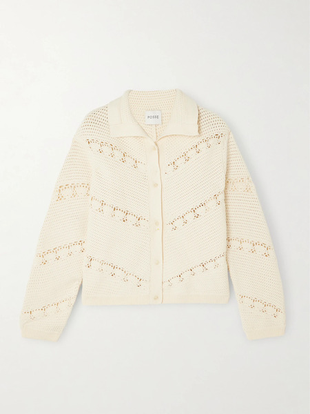  Posse Posse - Dylan Crocheted Cardigan - Cream 