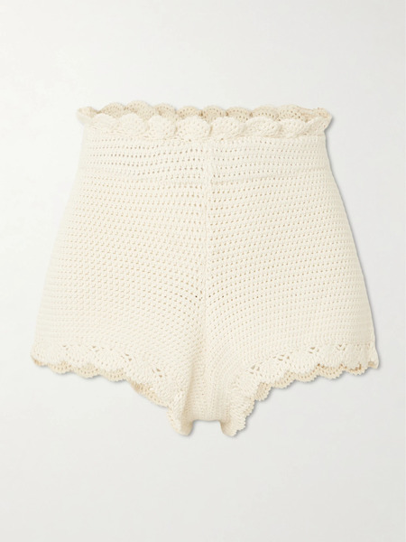  Posse Posse - Dylan Crocheted Shorts - Cream 