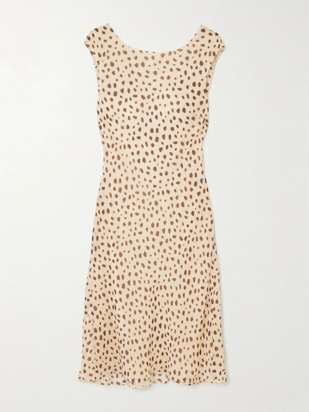  Posse Posse - Leo Cheetah-print Silk-georgette Mini Dress - Brown 