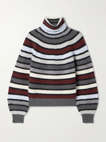  Proenza Schouler Proenza Schouler - Danea Striped Cashmere-blend Turtleneck Sweater - Multi 