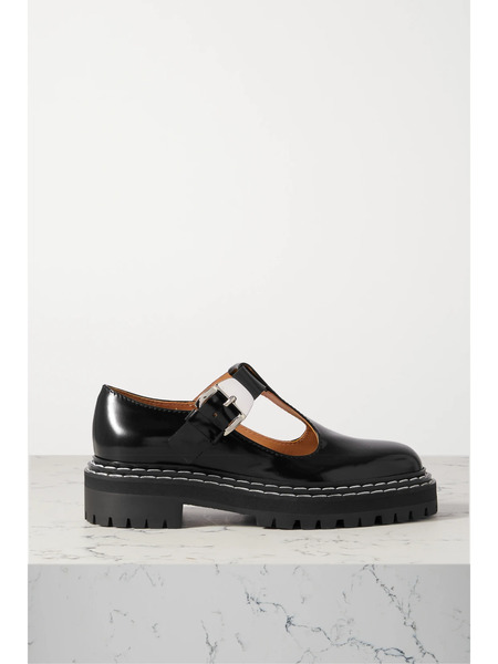  Proenza Schouler Proenza Schouler - Glossed-leather Pumps - Black 