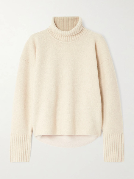  Proenza Schouler Proenza Schouler - Sandra Cashmere-blend Turtleneck Sweater - Ecru 