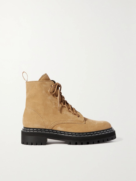  Proenza Schouler Proenza Schouler - Suede Ankle Boots - Beige 