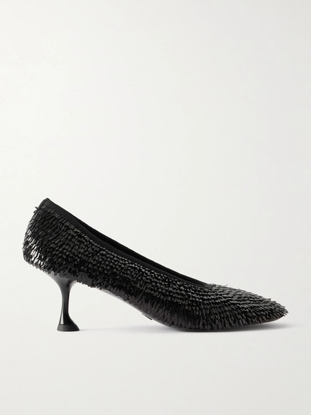  Proenza Schouler Proenza Schouler - Tee Sequined Mesh Pumps - Black 