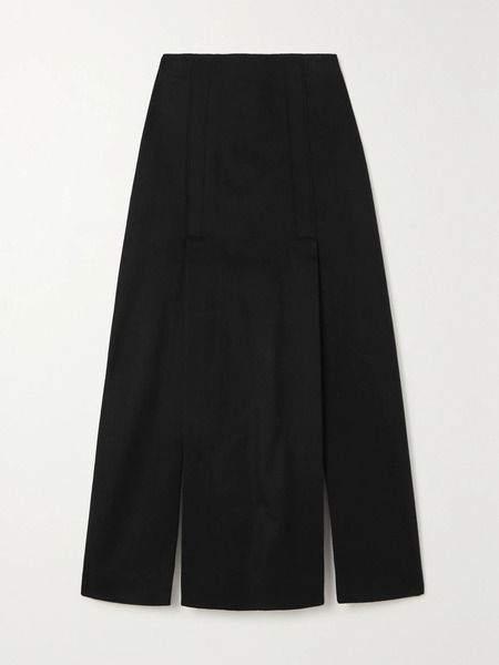  Proenza Schouler Proenza Schouler - Wool-blend Felt Maxi Skirt - Black 