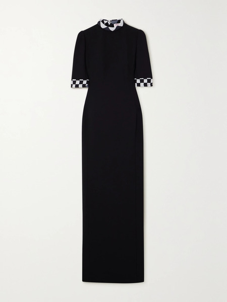  Pucci Pucci - Checked Stretch-crepe Maxi Dress - Black 