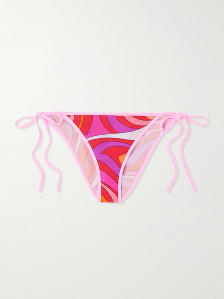  Pucci Pucci - Marmo Printed Bikini Briefs - Fuchsia 