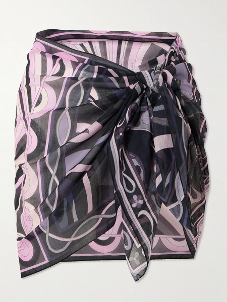  Pucci Pucci - Printed Cotton-voile Pareo - Multi 