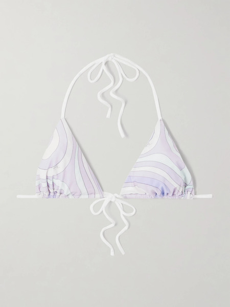  Pucci Pucci - Triangle Bikini Top - Lavender 