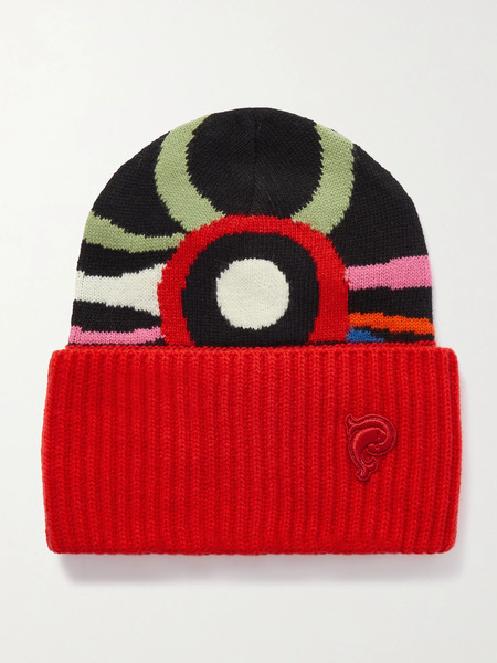  Pucci Pucci - Wool-jacquard Beanie - Red 