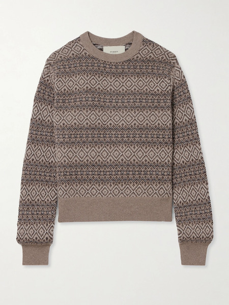  Purdey Purdey - Kirkstone Fair Isle Cashmere Sweater - Brown 