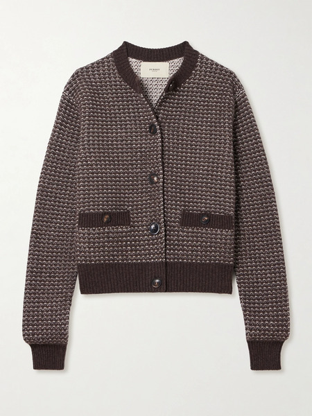  Purdey Purdey - Rosebank Cashmere Cardigan - Dark Brown 