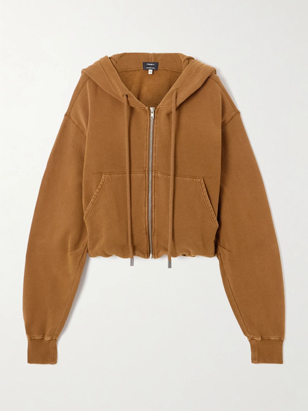 R13 R13 - Balloon Oversized Cotton-jersey Hoodie - Brown 
