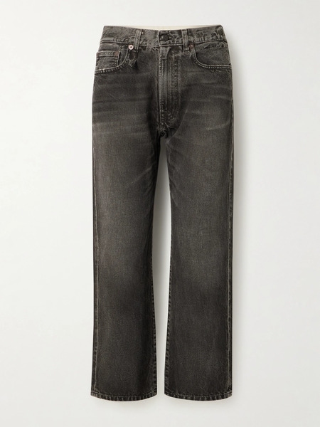  R13 R13 - Distressed Low-rise Boyfriend Jeans - Gray 