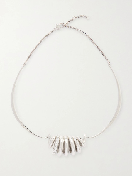  Rabanne Rabanne - Silver-tone And Crystal Choker - One Size 
