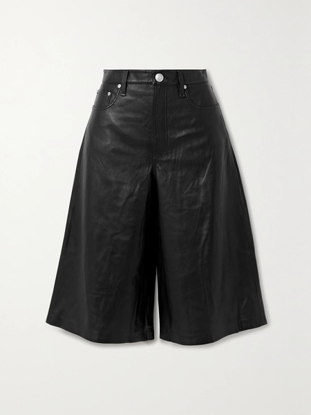  Rag & Bone Rag & Bone - Leather Culottes - Black 